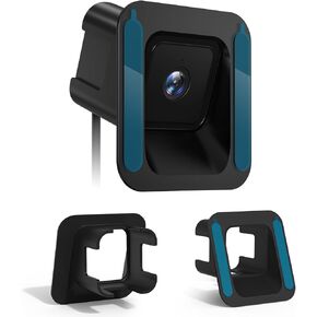 Window Mount for Wyze Cam V3/V3 Pro/V4, Angle Tilt (Up/Down/Left/Right), No Screws, No Reflections, Damage-Free, Glass Windows/Doors Bracket Holder Compatible with Wyze Camera V3/V3 Pro - Black