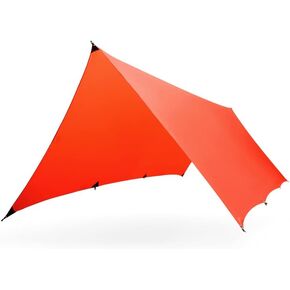 KAMMOK Kuhli Ultralight | Versatile Weather Shelter, (Waterproof, Durable, Portable, Camping Tarp, Hammock Tarp, Rain Cover), Crater Gray