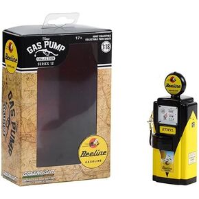Greenlight 14120-A Vintage Gas Pumps Series 12-1948 Wayne 100-A Gas Pump Beeline Gasoline 1:18 Scale