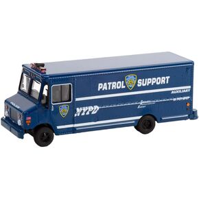 Greenlight 33220-C H.D. Trucks Series 22-2019 Step Van - New York City Police Dept NYPD Auxiliary Patrol Support 1:64 Scale Diecast
