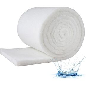 Aquarium Filter Sponge Fish Tank Pond Filter Media Filters Pad for Fish Tank,Filter Freshwater, Saltwater Aquariums, Reusable Fish Pond Filter Material,0.59" Thick, 11.8" x 78" Roll,Blue