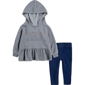 Levi's baby-girls Hoodie and Leggings 2-piece Outfit Set