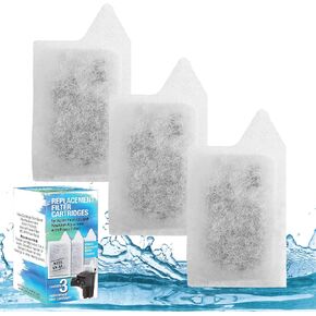 Filter Cartridges, Replacement Cartridge for Koller Products Fish Tank - Small, White, 3 Piece Set