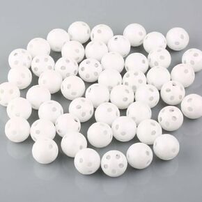 10Pcs White Rattle Balls Inserts Rattle Box Repair Doll Noise Maker Noise Maker Insert Rattle for Animal Puppet Doll,Rattles and Plush Rings