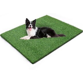 Loobani Dog Potty Grass Pad - 20.8x33.2 Artificial Grass Pee Pads for Dogs Potty Training Indoor Outdoor, Soft and Easy Cleaning Fake Grass Mat for Pets