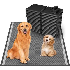 36"x36" Activated Charcoal Pee Pads for Dogs , 32 Count, Extra Large, Super Absorbent, Leakproof and Odor Resistant, Disposable Puppy Pads, Pet Training Pads, Potty Pads