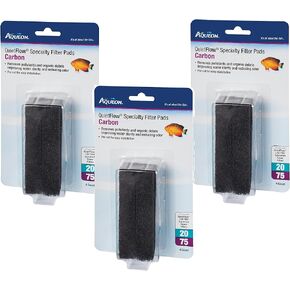(3 Packages) Aqueon QuietFlow Carbon Cartridge with Bio-Media Grid 20/75-4 Filters per Package
