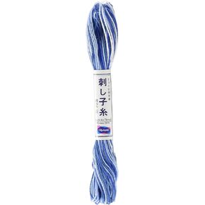 Thread 20m Variegated skein, Blue & White