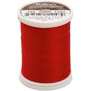 Sulky Of America 400d 30wt Cotton Thread, 500 yd, Christmas Red