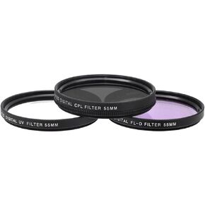 XT55FLK55 3-Piece Camera Lens Filter Sets