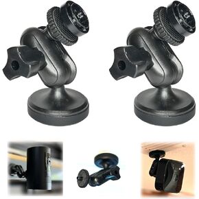 2X Dual-Joint-Adjust Rigid Strong Magnetic Camera Mount for Ring Stick Up Cam Pro HD Blink Outdoor 4th 3rd Mini XT2 XT That Adheive to Anything Magnet Sticks on | Refrigerator AC Vent (2 Pack)
