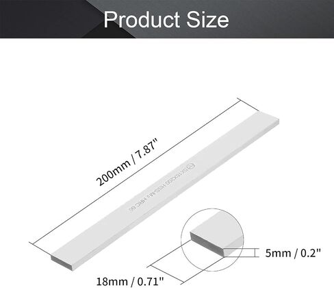 Utoolmart HSS مخرطة أداة بت 5 مللي متر x 18 مللي متر x 200 مللي متر مخرطة مربعة تحول أداة الفراغات M2 عالية السرعة الصلب مستطيلة يطير القاطع مطحنة فارغة in Kuwait