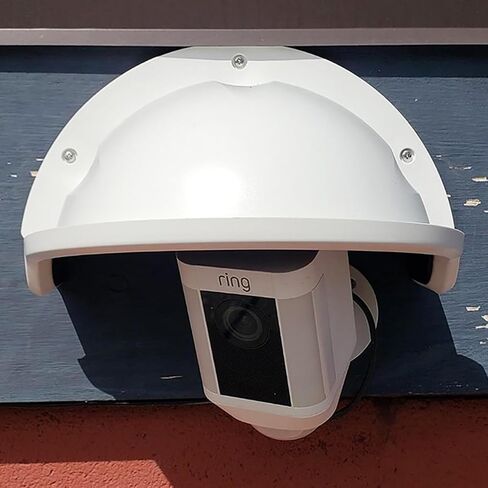Universal Security Camera Sun Rain Cover Shield - Length 11.4", Width 8.0", Height 6.2" - Weatherproof Protective Roof for Dome/Bullet Outdoor Cameras (Black, 1Pack) in Kuwait