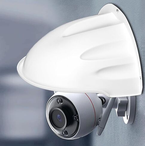 Universal Security Camera Sun Rain Cover Shield - Length 11.4", Width 8.0", Height 6.2" - Weatherproof Protective Roof for Dome/Bullet Outdoor Cameras (Black, 1Pack) in Kuwait