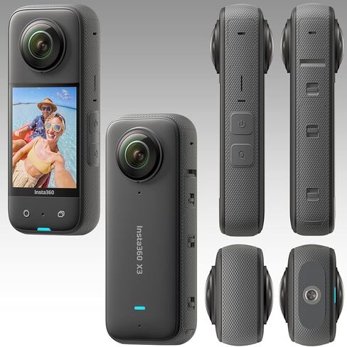 حزمة Insta360 ONE X3 Ultimaxx Ultimate - تتضمن: 128 جيجابايت Extreme microSDXC، إطار معدني واقي، 2X واقيات شاشة من الزجاج المقوى، 2X بطاريات احتياطية مع شاحن مزدوج وأكثر من ذلك بكثير (حزمة 25 قطعة) in Kuwait