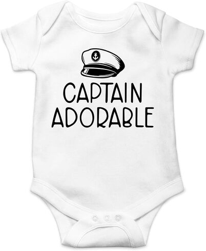 CBTwear Captain Adorable - زي بحار مضحك قادم للمنزل للأطفال الأولاد - بدلة أطفال لطيفة من قطعة واحدة in Saudi Arabia