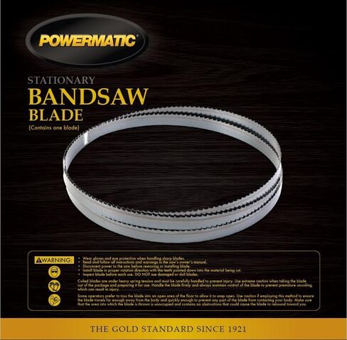 شفرة المنشار الحزامي Powermatic المصنوعة من الفولاذ عالي الكربون، 5/8 بوصة × 153 بوصة × 3 TPI GW (1795501) معدنية in Kuwait