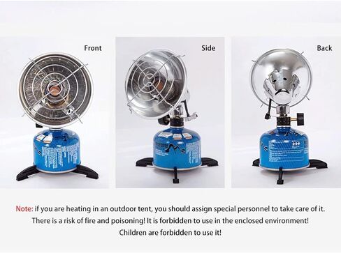 Camping Heater for Tents, Portable Camping Mini Stove Heater, Stainless Steel Tent Heating Cover, Warm Equipment Gas Heater Stove for Outdoor Backpacking Hiking Traveling BBQ Heater in Saudi Arabia