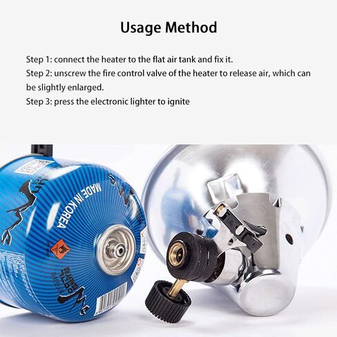 Camping Heater for Tents, Portable Camping Mini Stove Heater, Stainless Steel Tent Heating Cover, Warm Equipment Gas Heater Stove for Outdoor Backpacking Hiking Traveling BBQ Heater in Saudi Arabia