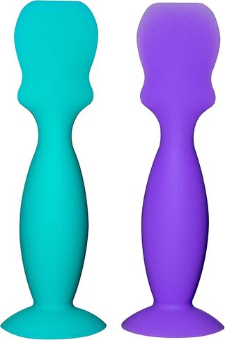 عبوة من قطعتين من ملعقة كريم حفاضات الأطفال الصغيرة | فرشاة ناعمة ومرنة من السيليكون لمؤخرة الأطفال كريم لطفح الحفاضات in Kuwait