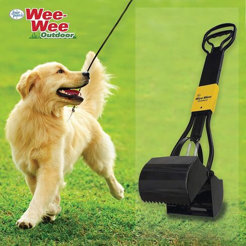Four Paws Allen's Spring Action Dog Scooper For Hard Surfaces 3.75" x 4.5" x 15.5" in Kuwait