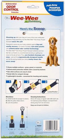 Four Paws Allen's Spring Action Dog Scooper For Hard Surfaces 3.75" x 4.5" x 15.5" in Kuwait