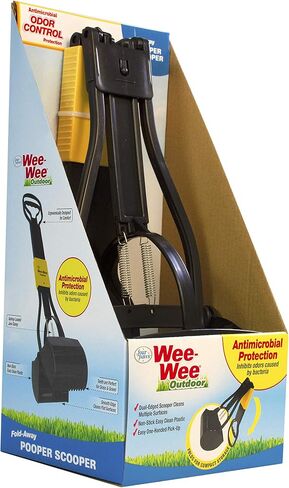Four Paws Allen's Spring Action Dog Scooper For Hard Surfaces 3.75" x 4.5" x 15.5" in Kuwait