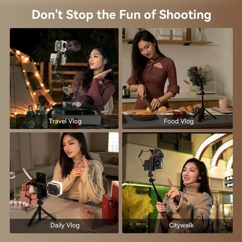 SMALLRIG VK-30 Vlogging Kit for iPhone, Content Creator Kit for YouTube and TikTok Starter, Video Recording Equipment, with Phone Tripod, Phone Mount and Light - 4367 in Saudi Arabia