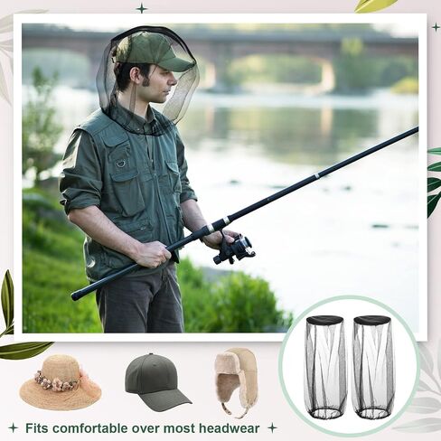 30 Pcs Mosquito Head Net Mesh Face Neck Fly Netting Hood Mosquito Netting Bug Net Wearable Mosquito Net Hat Mosquito Netting Head Cover Soft Fly Screen Protection for Outdoor Hiking Camping Walking in Saudi Arabia
