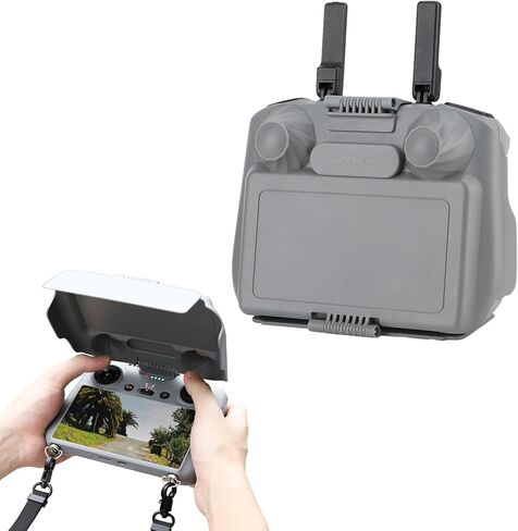 O'woda Mini 4 Pro RC 2 Sun Hood Cover, 2 in 1 RC 2 Remote Controller Sun Shade Joysticks Protector for DJI RC 2 Drone Remote Controller Accessories in Saudi Arabia