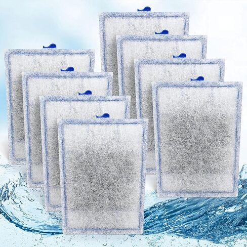 خراطيش فلتر Bio-Bag كبيرة لأحواض السمك، تناسب مرشح الطاقة الداخلي Tetra Whisper 20i و40i، وفلتر طاقة Whisper IQ 20,30,45,60 وفلتر طاقة Whisper PF 20,30,40,60 - جاهزة للاستخدام - 8 قطع in Kuwait