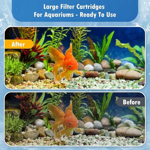 خراطيش فلتر Bio-Bag كبيرة لأحواض السمك، تناسب مرشح الطاقة الداخلي Tetra Whisper 20i و40i، وفلتر طاقة Whisper IQ 20,30,45,60 وفلتر طاقة Whisper PF 20,30,40,60 - جاهزة للاستخدام - 8 قطع in Kuwait