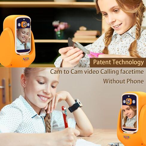 كاميرات NBKsmart ثنائية الاتجاه لكاميرا الصوت والفيديو بتقنية البلوتوث للمنزل وغرفة النوم الداخلية للمنزل، للحيوانات الأليفة/الكلب/الجرو/القطط/المربية، تطبيق كاميرا الهاتف pro v3 Talk Devices، شاشة أمان الشقة لكبار السن، أبيض in Kuwait