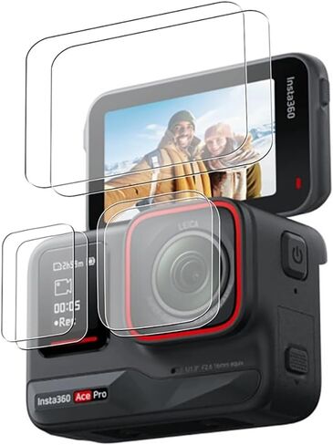 Epivol لـ Insta360 Ace Pro ملحقات الشاشة الزجاجية المقسى 360Ace Pro عدسة واقية - مجموعة 2 in Kuwait
