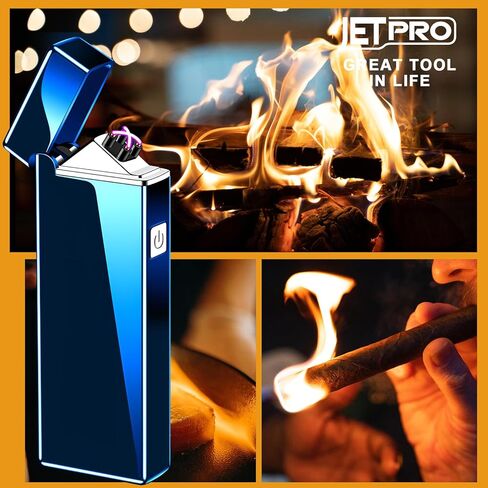 ولاعة قابلة لإعادة الشحن على شكل قوس مقاومة للماء ومقاومة للرياح ولاعة بلازما عديمة اللهب ولاعة كهربائية USB للتنزه في الهواء الطلق in Kuwait