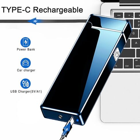 ولاعة قابلة لإعادة الشحن على شكل قوس مقاومة للماء ومقاومة للرياح ولاعة بلازما عديمة اللهب ولاعة كهربائية USB للتنزه في الهواء الطلق in Kuwait