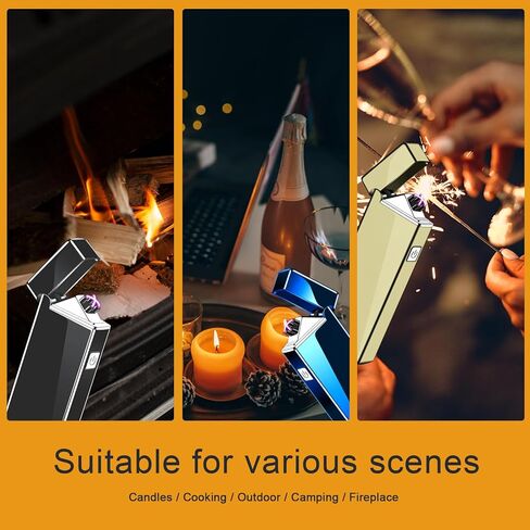 ولاعة قابلة لإعادة الشحن على شكل قوس مقاومة للماء ومقاومة للرياح ولاعة بلازما عديمة اللهب ولاعة كهربائية USB للتنزه في الهواء الطلق in Kuwait