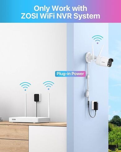ZOSI C291 4MP 2.5K WiFi Solar Security Camera Outdoor, Wireless Battery Powered 360 View PT Camera with PIR Smart Detection, Color Night Vision, Two-Way Talk, Spotlight & Siren Alarm (No SD Card) in Saudi Arabia