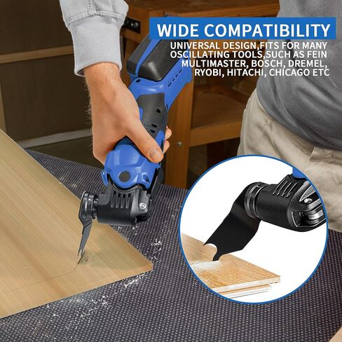 3 قطع من شفرات المنشار المتأرجحة لقطع المعادن، شفرات منشار متعددة الأدوات لقطع السجاد PVC، وألواح الأسقف والكرتون، أسود in Kuwait