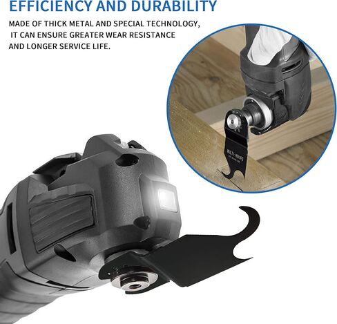 3 قطع من شفرات المنشار المتأرجحة لقطع المعادن، شفرات منشار متعددة الأدوات لقطع السجاد PVC، وألواح الأسقف والكرتون، أسود in Kuwait