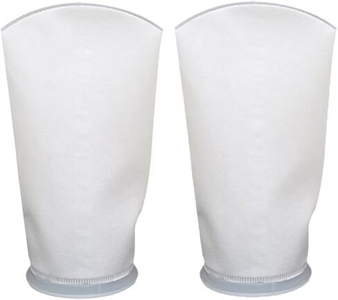 ESDEITT 2PCS Felt Filter Socks 7inch Ring 17inch Long,200um Aquarium Filter Bags and Filter Media Bags with Zipper in Kuwait