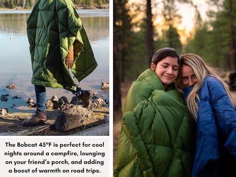 KAMMOK Bobcat 45 درجة فهرنهايت - لحاف عازل صناعي، مقاوم للماء، متين، صغير الحجم وقابل للتعبئة، بطانية تخييم داخلية/خارجية (84 بوصة × 54 بوصة) - أخضر طحلبي in Kuwait