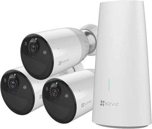 كاميرات EZVIZ الشمسية الأمنية اللاسلكية في الهواء الطلق، كاميرا لأمن المنزل في الخارج مع رؤية ليلية ملونة، صوت ثنائي الاتجاه، كشف الحركة بالذكاء الاصطناعي والتنبيه، كاميرا مراقبة بالضوء الفيضان، مقاومة للماء، 256 جيجابايت in Kuwait