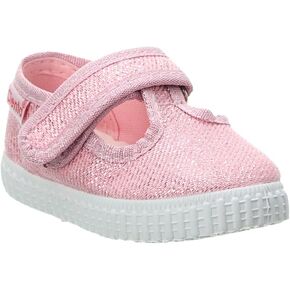Cienta Kids Shoes 50013 – Ideal for Infants, Toddlers, and Little Kids – Textile Fabrication – Round Toe Pink Sparkle 27 (US 10 Toddler) M