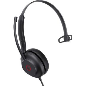 Yealink USB Headset, UH35 Wired Headset with Noise Cancelling Microphone, Teams Certified, All-day Comfort Design, Stereo Headset for PC Laptop Mac VOIP Phone, Easy Mute, Busylight