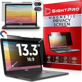Magnetic Laptop Privacy Screen 15.6 Inch 16:9 - Removable Computer Privacy Filter Shield and Anti-Glare Protector