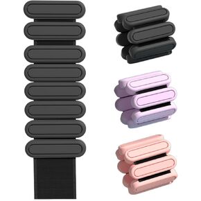 GLEAP Wearable Ankle & Wrist Weights for Women - 2LB Silicone Pilates Bracelet Weights Set of 2(1LB Each), Adjustable Arm & Leg Weights for Pilates, Yoga, Walking, Gym, Dance