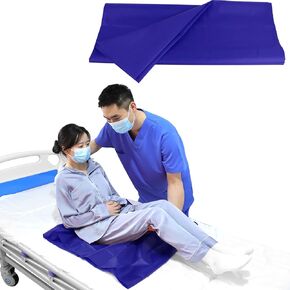 YHK Tubular Slide Sheet Transfer, Car Transfer Aid Easy Slide Sheet Positioning for Automotive Bed Flip Repositioning Home Care Assisted Mobility for Elderly Device (Blue, 28"x47")