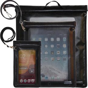 3 Pack Faraday Bags - Extra Large Faraday Bag for Laptop & Tablet & Phone & Car Key, Faraday Cages with Handle, Key Fob Protector, RFID Signal Blocker Anti-Hacking Faraday Pouch with Strap