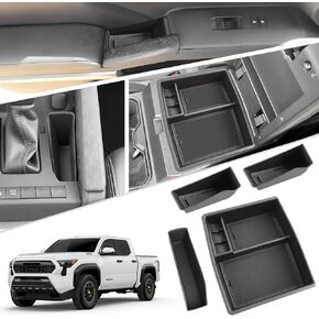 2024 Tacoma Center Console Organizer for 2024+ Toyota Tacoma Console Tray 2024 Tacoma Armrest Tray Toyota Tacoma 2024 Accessories Insert Glove Pallet Organizer Double Layers